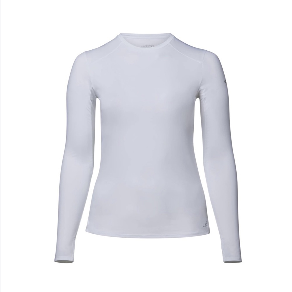 Women's cold weather White Long Sleeve Top